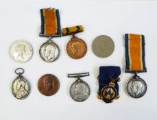 1914-15 War medal, a Territorial War medal for voluntary service overseas 1914-19,