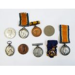 1914-15 War medal, a Territorial War medal for voluntary service overseas 1914-19,