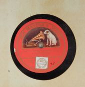 Nellie Melba 10" records, pre-dog G&T white label 3617, 3618 and 3616, lilac label HMV 3576 (dog),