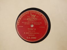 Michailowa 10" records, including G&T 2-23003, 23468, 23416, 23497, 23448, 23476,