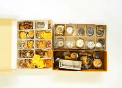 Large quantity of watch parts,