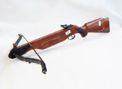 BSA air rifle with 4 x 20 sight and wooden stock,
