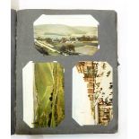 Postcard album and contents of topographical postcards of Britain including North Yorkshire, London,