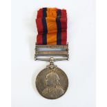 Victorian South Africa medal with two bars (South Africa 1901 and Cape Colony) awarded to Pte W