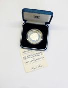 Royal Mint silver proof commemorative medallion for the 50th anniversary of the Battle of Britain