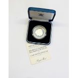 Royal Mint silver proof commemorative medallion for the 50th anniversary of the Battle of Britain