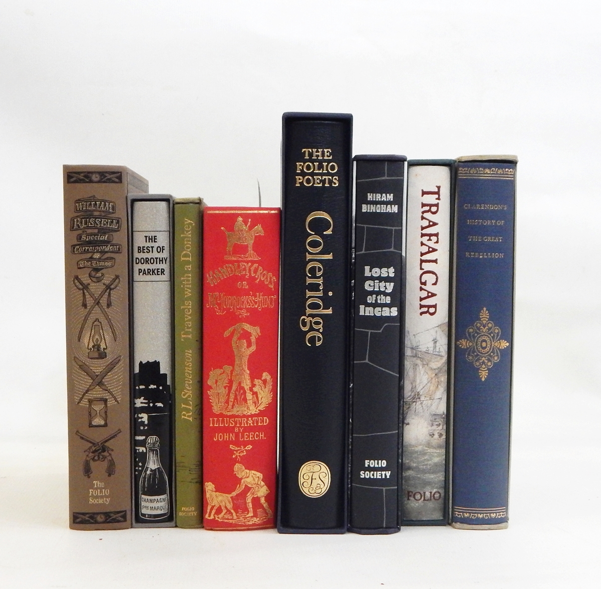 A quantity of Folio Society books including "The Best of Dorothy Parker", "Coleridge",