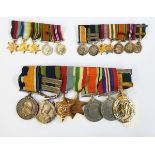 Group of seven medals comprising the 1914-18 War medal awarded to 2nd Lt O F Curtoys,