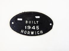 Collection of five wagon plates including a Birmingham Railway Carriage and Wagon Company Smethwick