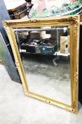 Two large gilt framed mirrors