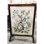 Wooden firescreen,