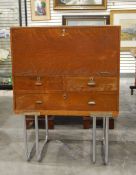 Art Deco oak writing cabinet by Ernest Gomme, the fall-front enclosing a fitted interior,