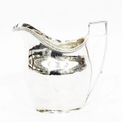 George III silver cream jug, maker's mark rubbed, London 1801,