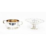 Silver two-handled bowl by Adie Bros Ltd, Birmingham 1937,