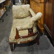 Edwardian double-ended chaise longue