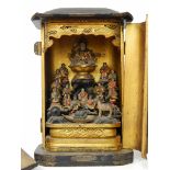 Japanese lacquer shrine,