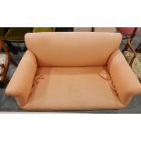 Two-seater upholstered settee