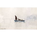 Bridget Kier (1883-1954) Watercolour "A Foggy Day, Westminster", signed lower left,
