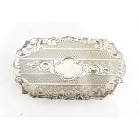 Victorian silver snuff box by Francis Clark, Birmingham 1847,