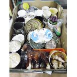 Quantity of collectables including paperweights, silver plate, ceramics,