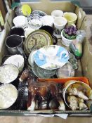 Quantity of collectables including paperweights, silver plate, ceramics,