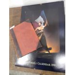 Pirelli calendar for 1991 and two volumes of Punch 1913 and 1914 (3)