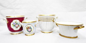 Collection of continental porcelain cachepots (7)
