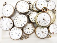 Quantity of open-faced pocket watches, various, gentleman's wristwatches, cufflinks, etc.