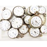 Quantity of open-faced pocket watches, various, gentleman's wristwatches, cufflinks, etc.