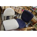 Office swivel armchair together with another swivel chair (2)