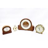 Smith's mantel clock, in walnut case,