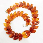 String of amber beads,