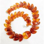 String of amber beads,