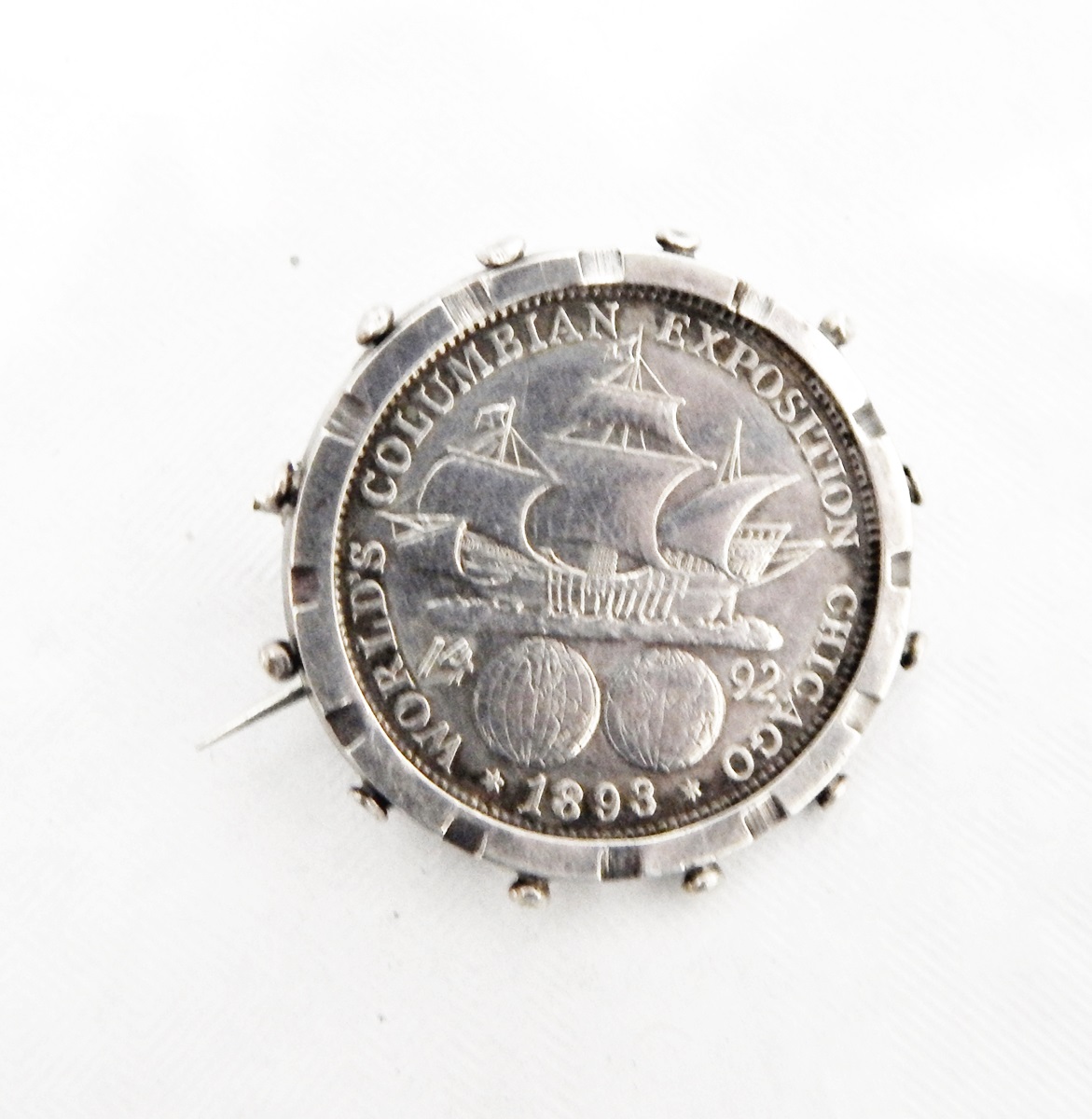 Silver United States of America Columbian half-dollar,