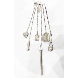 Victorian silver chatelaine (the hook unmarked),