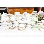 Quantity of assorted china including tea service, Richmond bone china, blue poppy, Minton, Paragon,