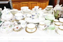 Quantity of assorted china including tea service, Richmond bone china, blue poppy, Minton, Paragon,