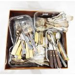 Large quantity of assorted silver plated flatware