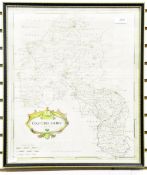 Robert Morden Handcoloured map of Oxfordshire,