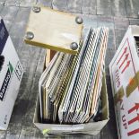Various long playing records and 45s,