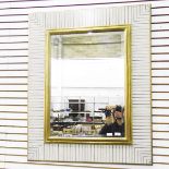 Rectangular wall mirror by Porto Romana with gilt,