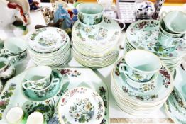 Large quantity of dinner and tea service, Adams Ironstone 'Calyx Ware',