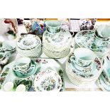 Large quantity of dinner and tea service, Adams Ironstone 'Calyx Ware',