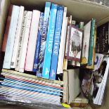 Large quantity of books relating to horses, horse management, polo,
