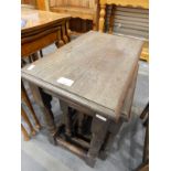 Nest of three rectangular top oak occasional tables (PLEASE NOTE ONLY ONE NEST OF TABLES)