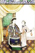 Pair of Chinese portrait paintings,