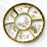 Japanese porcelain hors d'ouvres set of seven pieces,