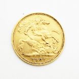 Victorian gold half-sovereign,