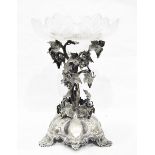 Victorian silver-plated centrepiece,