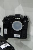 Nikon F3 body and motor drive